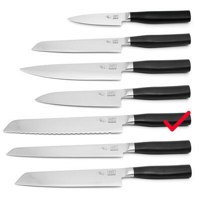 KAMAGATA - nůž na chleba 23 cm, nůž na chleba - 23 cm - 36,5 cm - 2