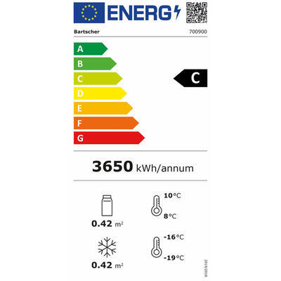 Kombinovaná chladnička-mraznička 430 l Bartscher - 3